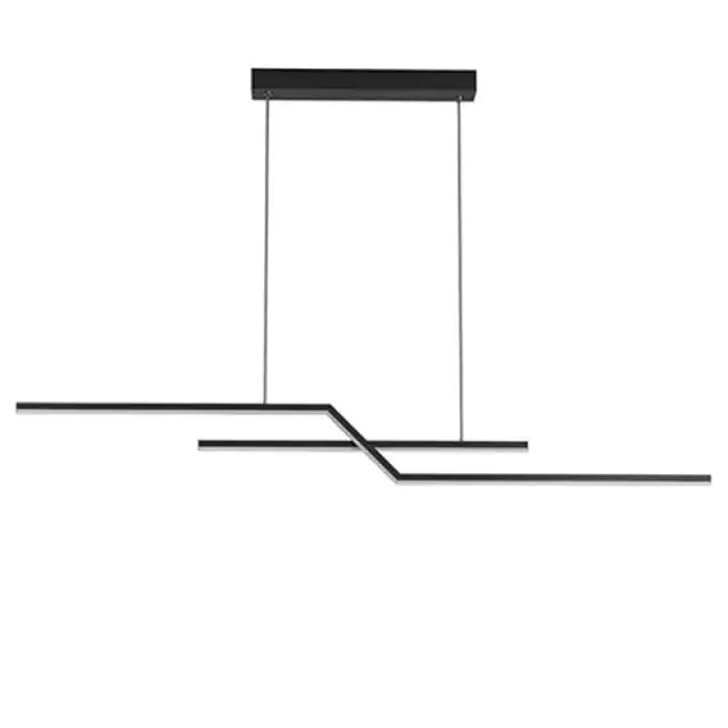 Louise Parallel Fold Linear Pendant Light Living Room