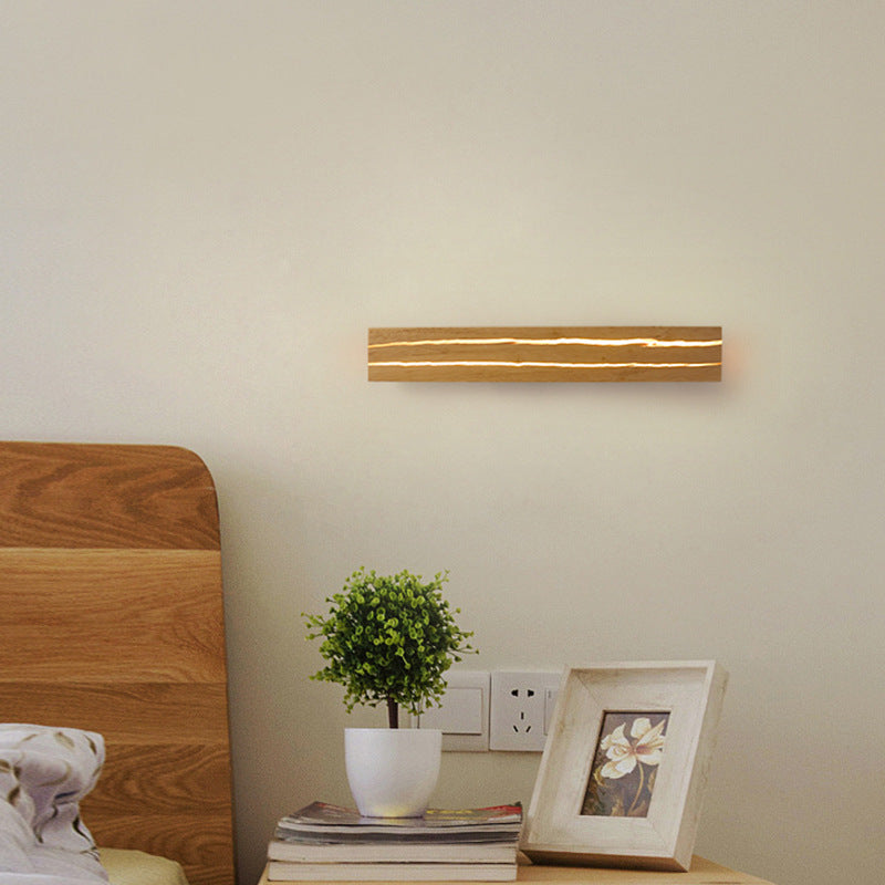 Led Rotatable Wood  Wall Lamp