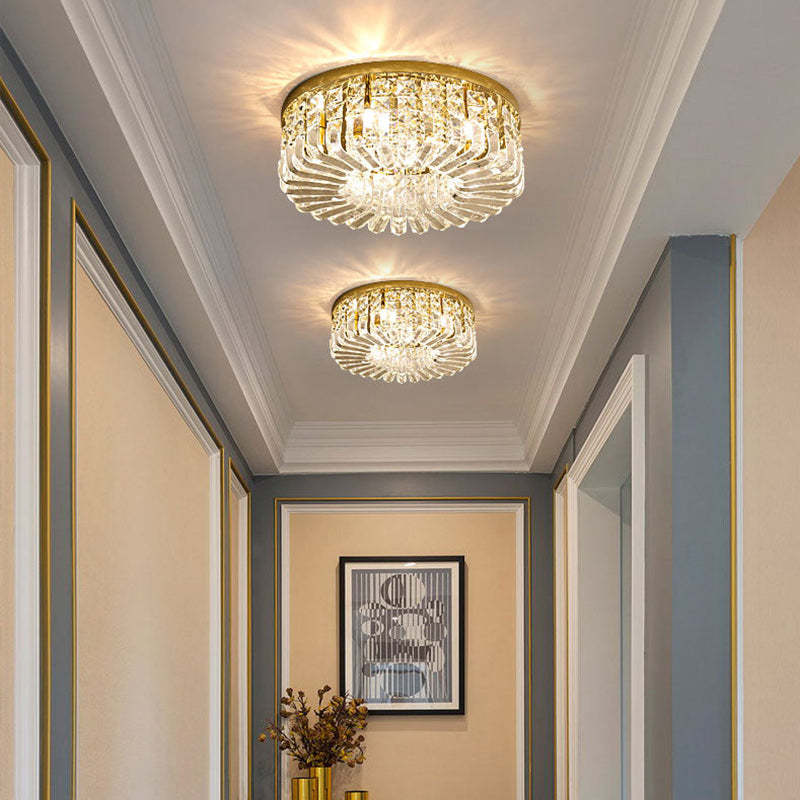 Marilyn Luxury Flush Mount Metal/Crystal Ceiling Light