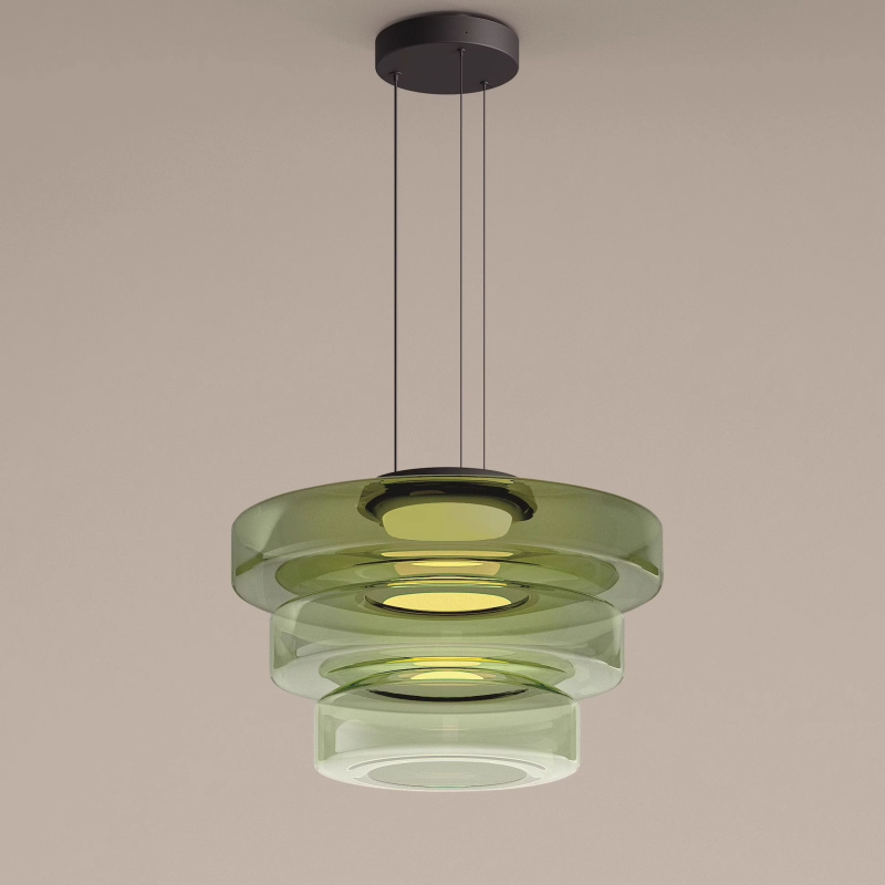 Hailie Modern Kitchen Island Glass Pendant Light Living Room