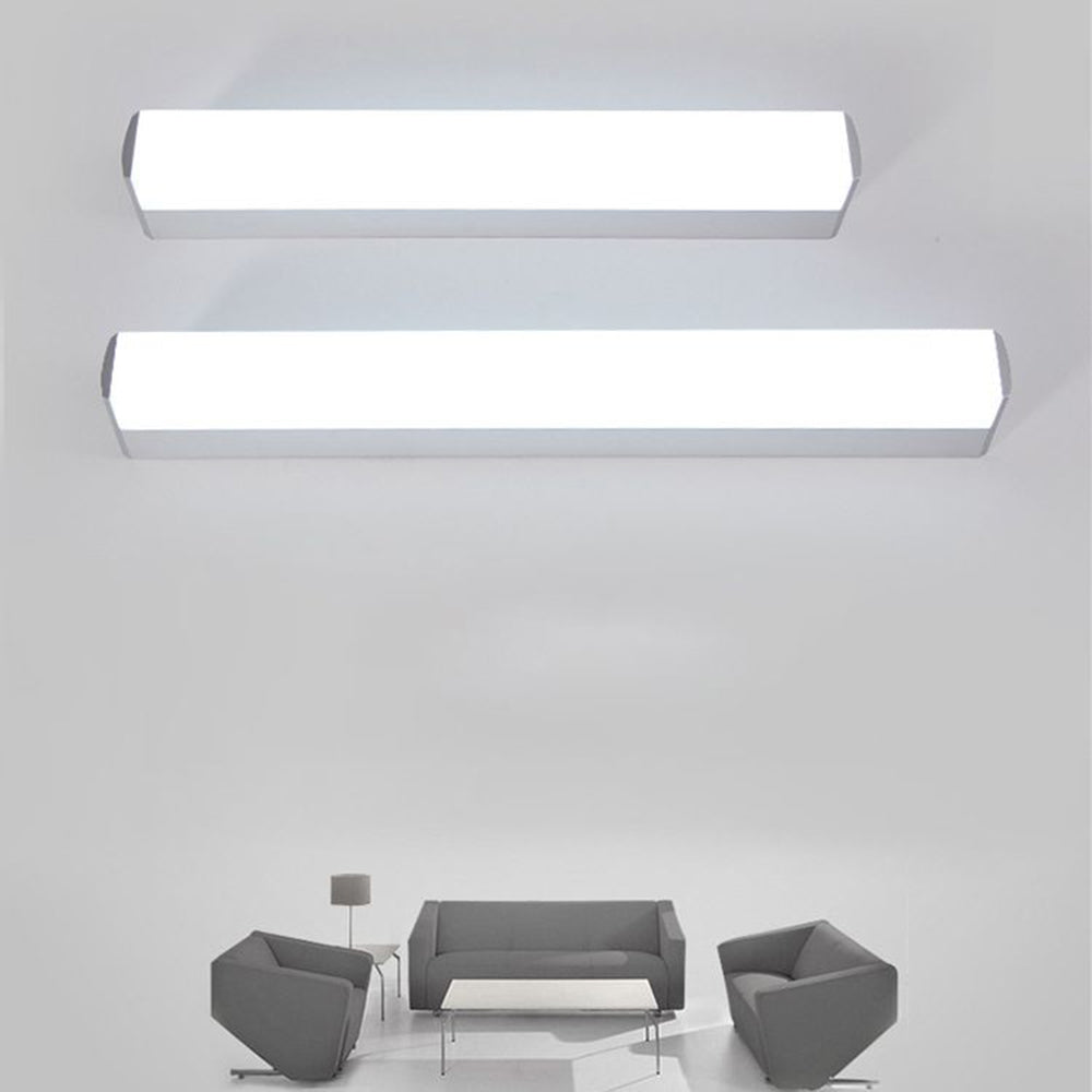 Leigh Modern Rectangular Acrylic Mirror Front Vanity Wall Lamp