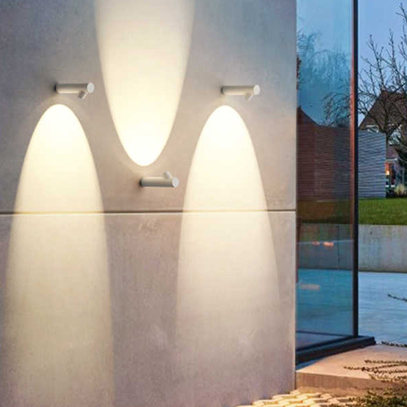 Orr Modern Waterproof Outdoor Wall Lighting, White & Black