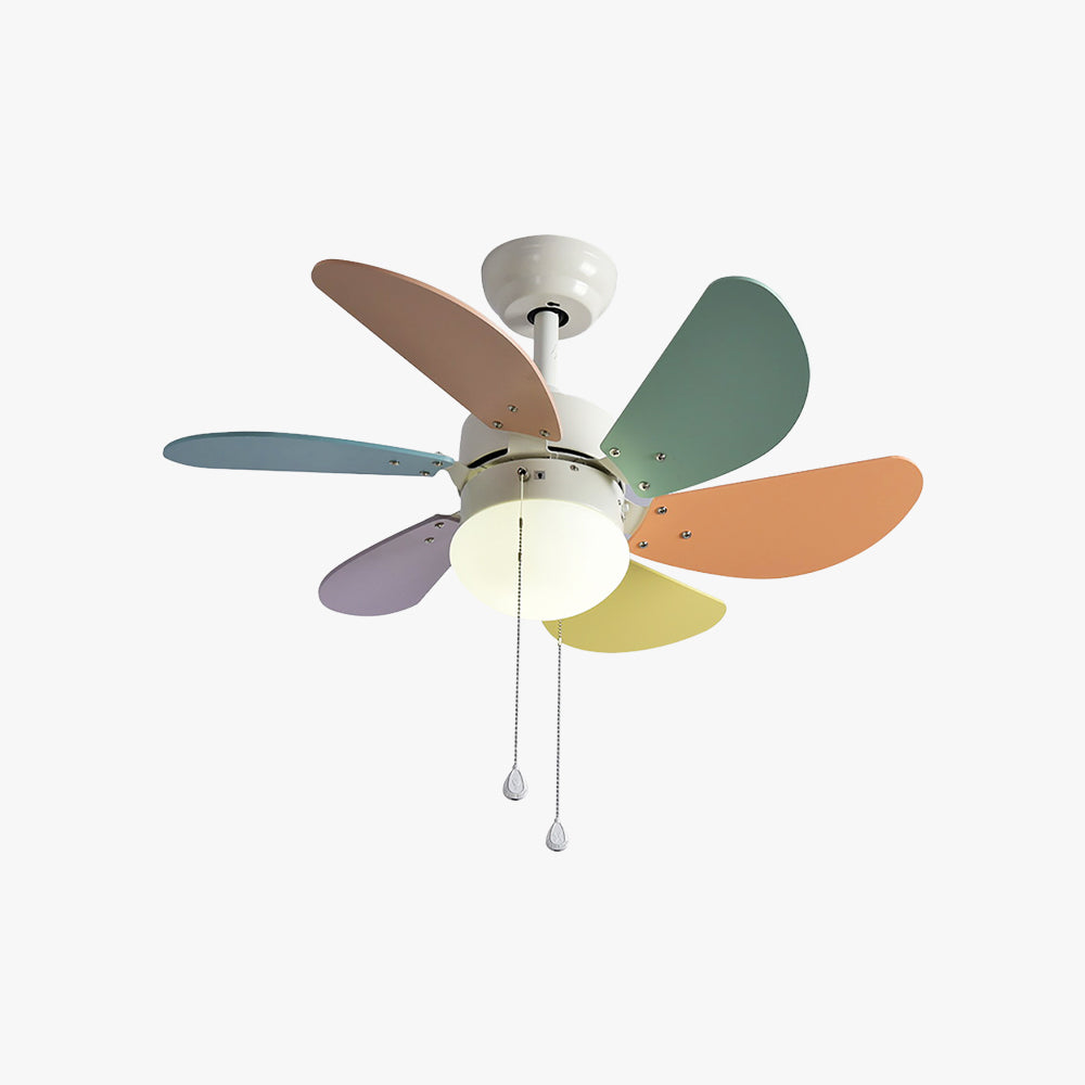 Morandi Colorful 5-Blade Ceiling Fan Light, DIA42.13''