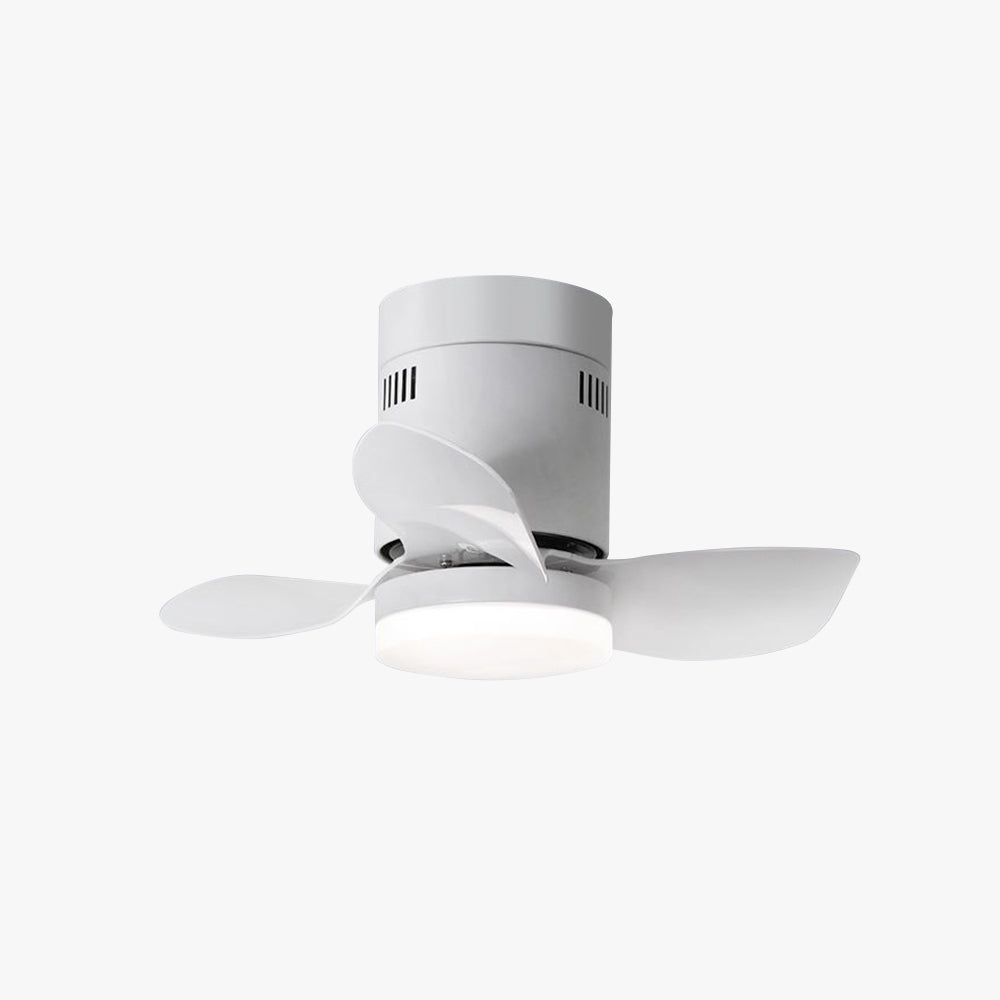 Walters 3-Blade White Ceiling Fan with Light, 2 Color, DIA 23.6''
