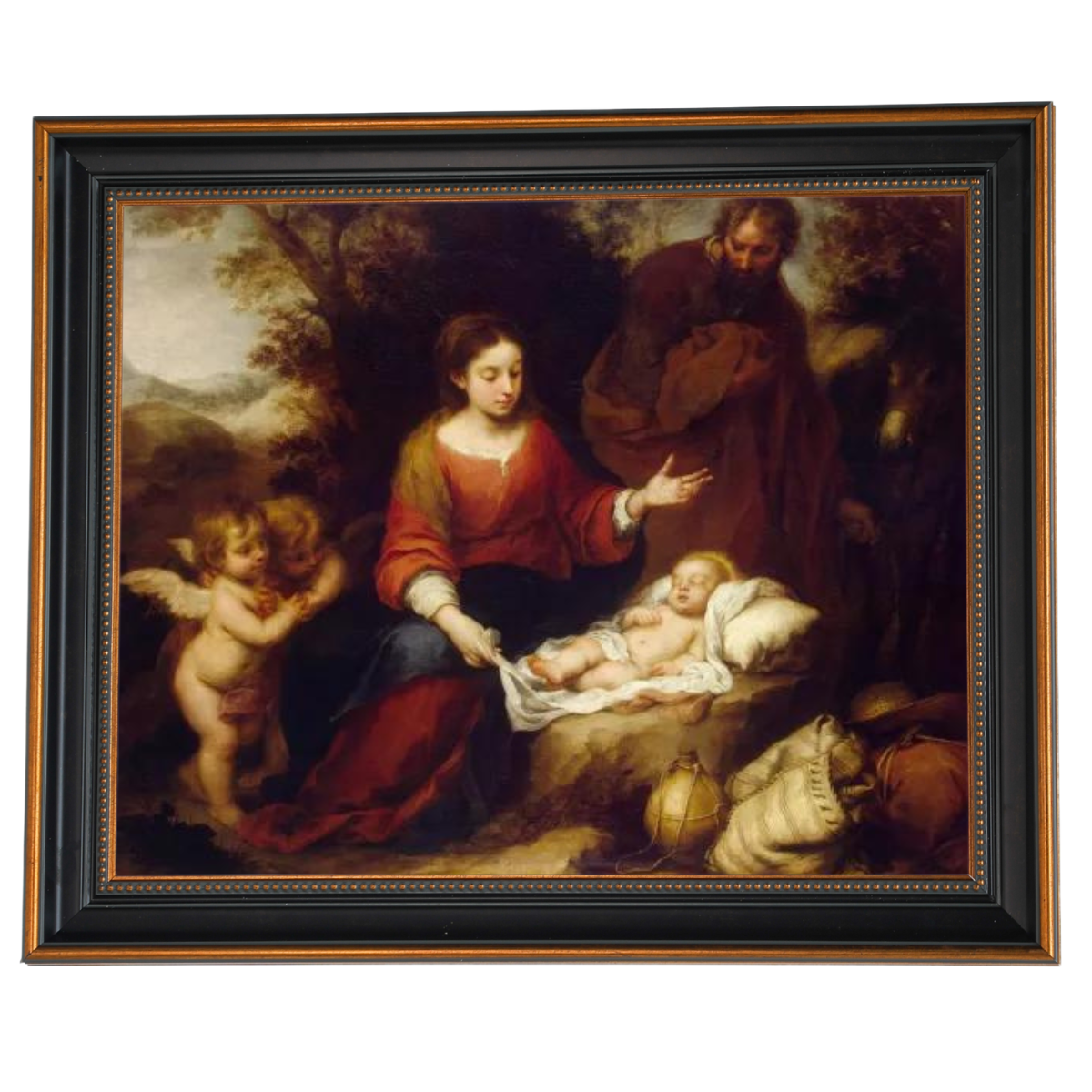 Rest on the Flight Into Egypt - Vintage Wall Art Prints Artfully For Living Room