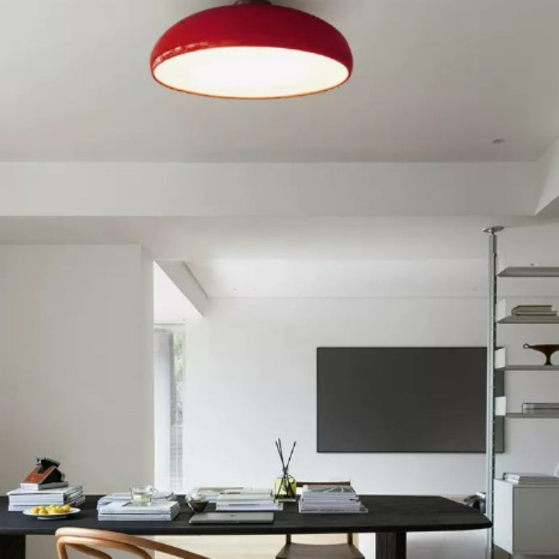Morandi Vintage LED Ceiling Light White/Black/Red/Orange Metal Bedroom/Living Room