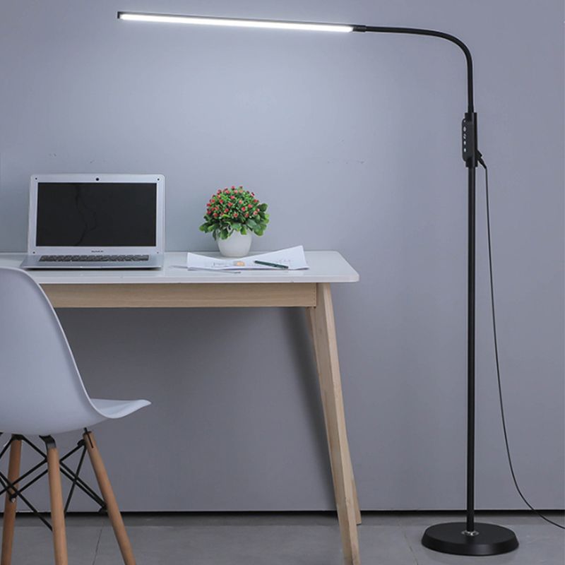 Eryn Floor Lamp Bendable/Adjustable Modern, Metal, Black, Reading