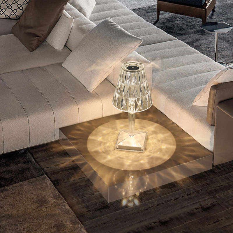 Kristy Modern Acrylic Table Lamp, Living Room/Bedroom