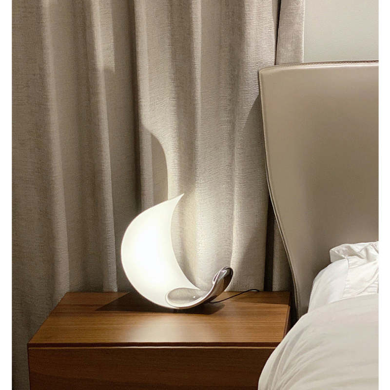 Elif Design Moon Arc Table Lamp, White