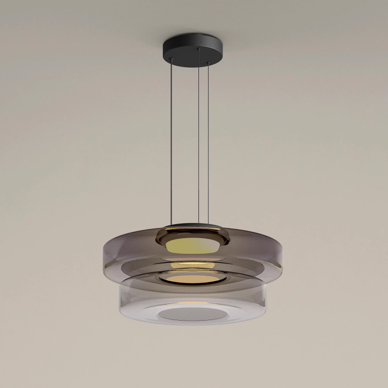 Hailie Modern Kitchen Island Glass Pendant Light Living Room