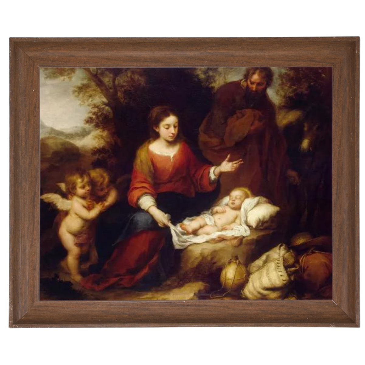 Rest on the Flight Into Egypt - Vintage Wall Art Prints Artfully For Living Room