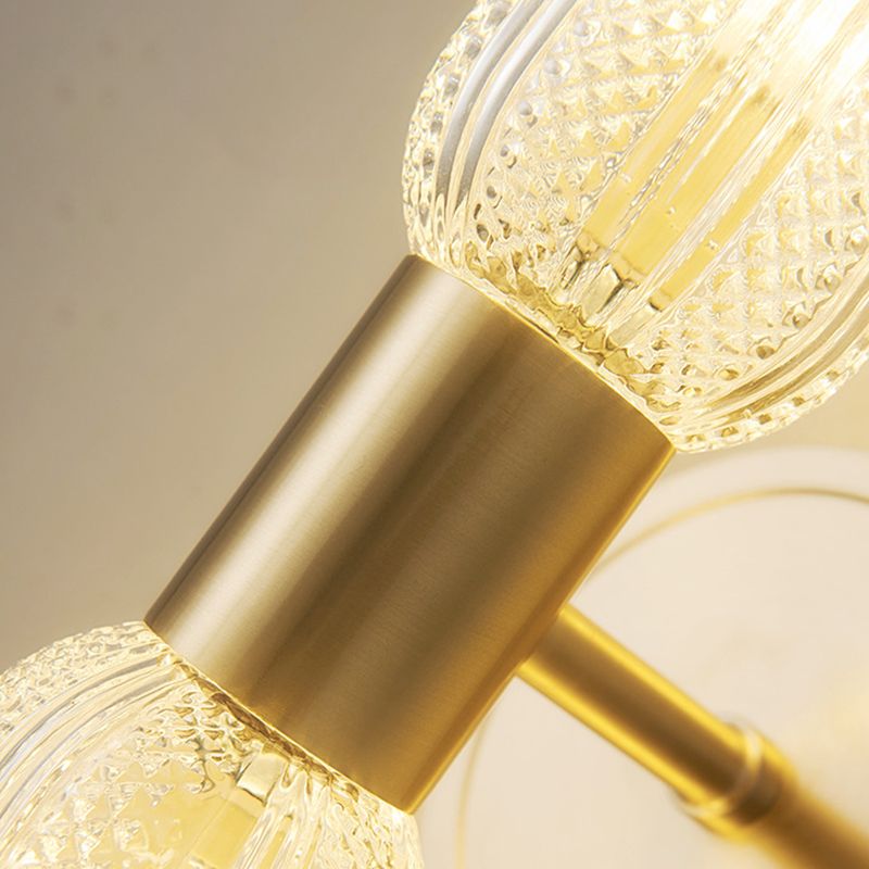 Hailie Luxury Globe Glass Vanity Wall Lamp, 2 Light, Bedroom