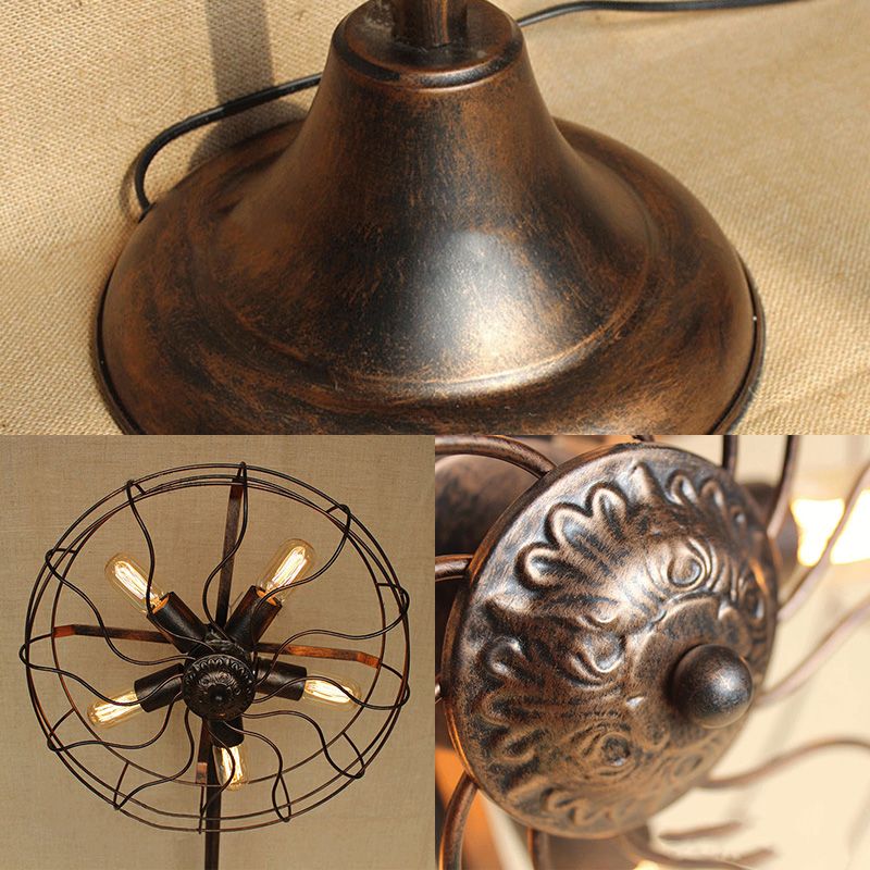 Alessio Creative Vintage Scalloped Design Metal Floor Lamp