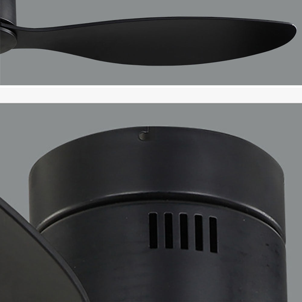 Walters Modern Minimalist 3-Blade Black DC Ceiling Fan, Low Profile, 52''