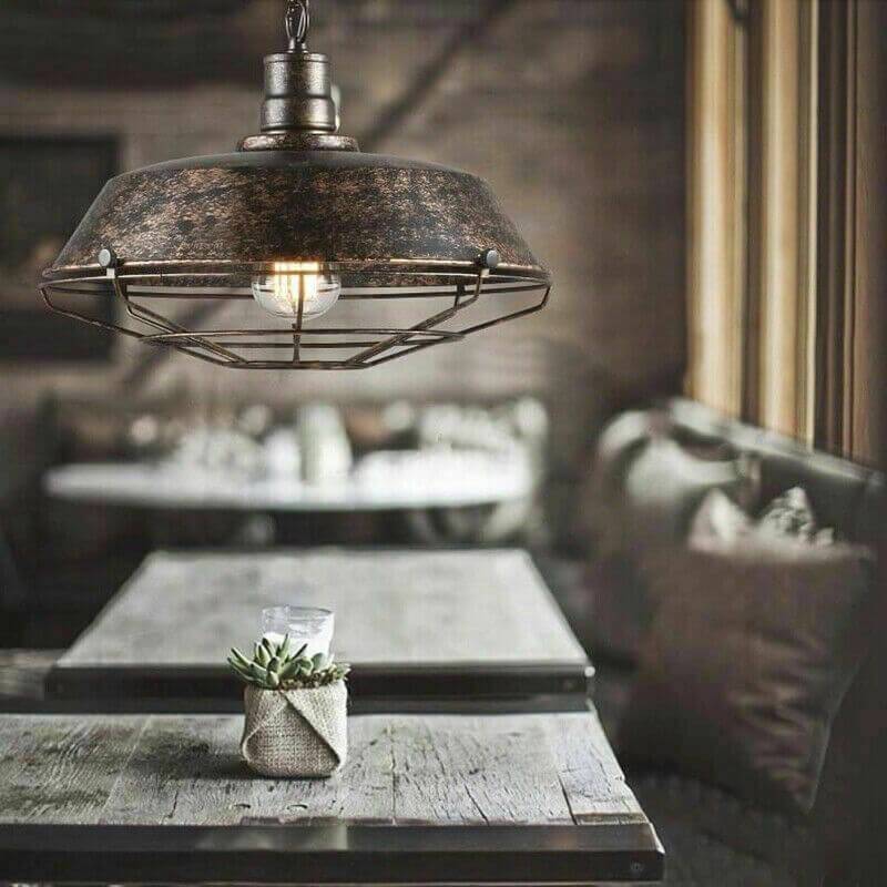 Alessio Rustic Industrial Pendant Light Living Room