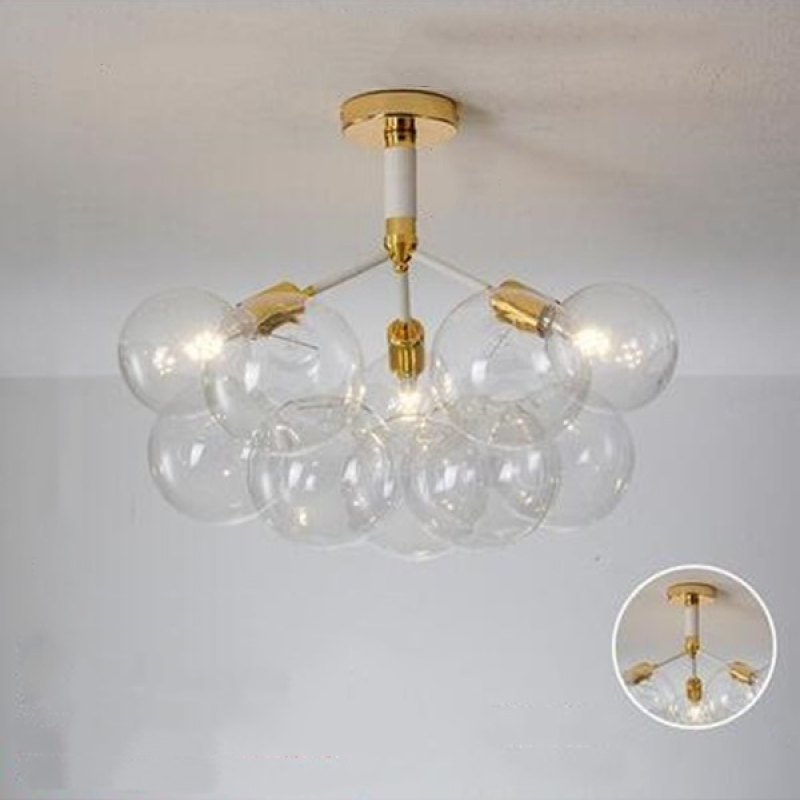 Valentina Nordic Luxury Clear Bubble Pendant Light