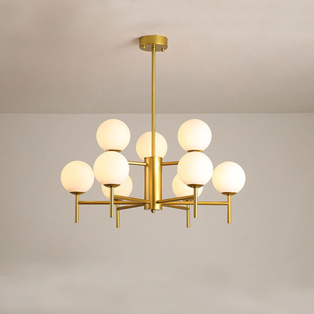 Alessio Modern Globe Bubble Metal Glass Pendant Light