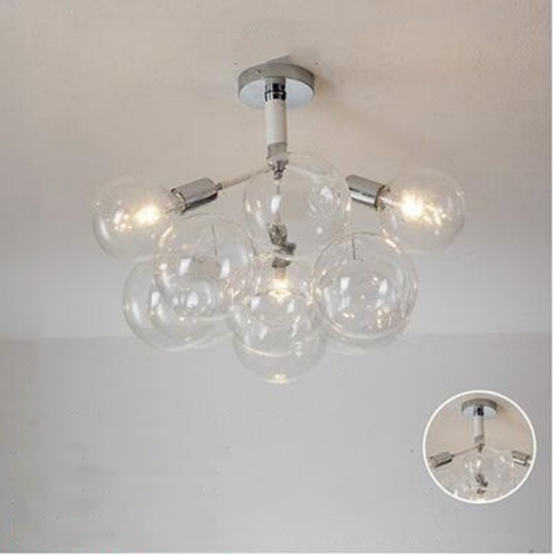 Valentina Nordic Luxury Clear Bubble Pendant Light