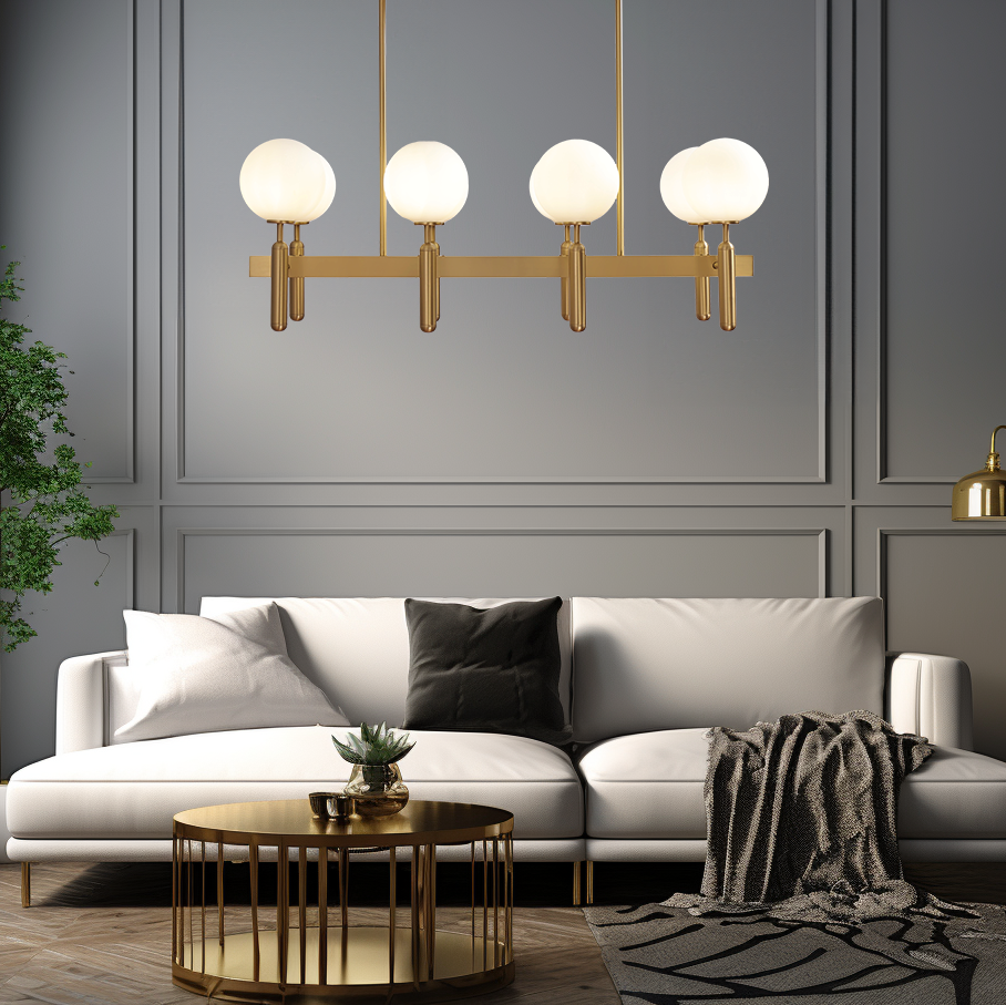 Marilyn Modern Glass Metal Pendant Light Living Room