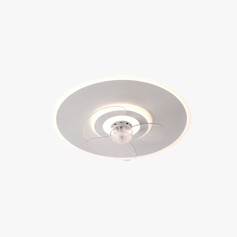 Morandi Ceiling Fan with Light, 5 Color, DIA 15.7"/19.6"