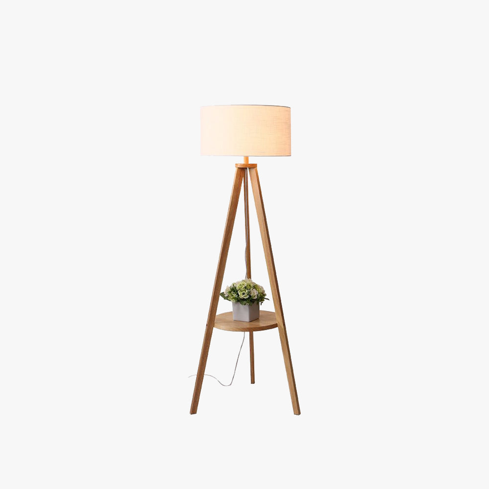 Ozawa Floor Lamp, Wood, 60"