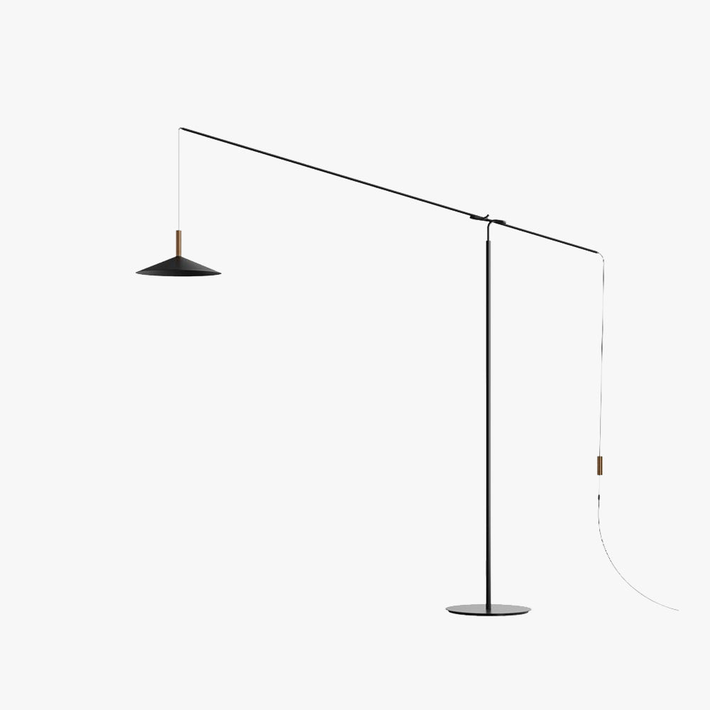 Carins Adjustable Arc Floor Lamp, Metal, 77"