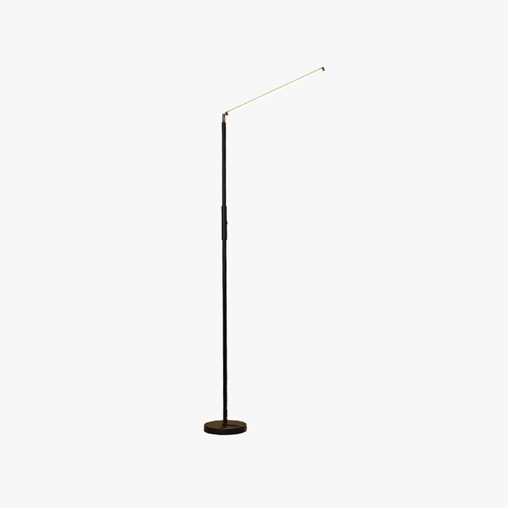Edge Minimalistic Linear Floor Lamp, Metal, Black/White