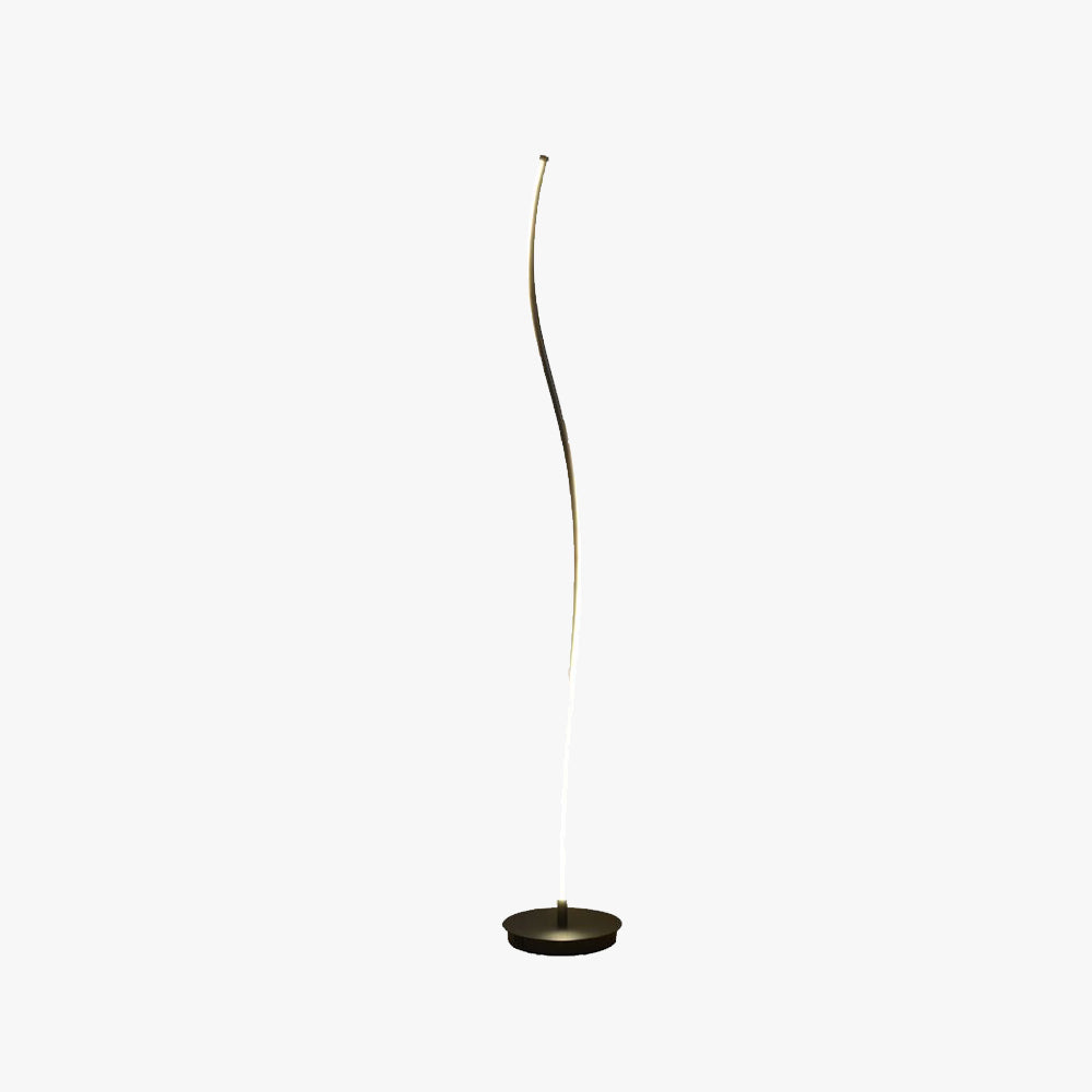 Louise Modern Linear Metal Acrylic Floor Lamp, Black/White