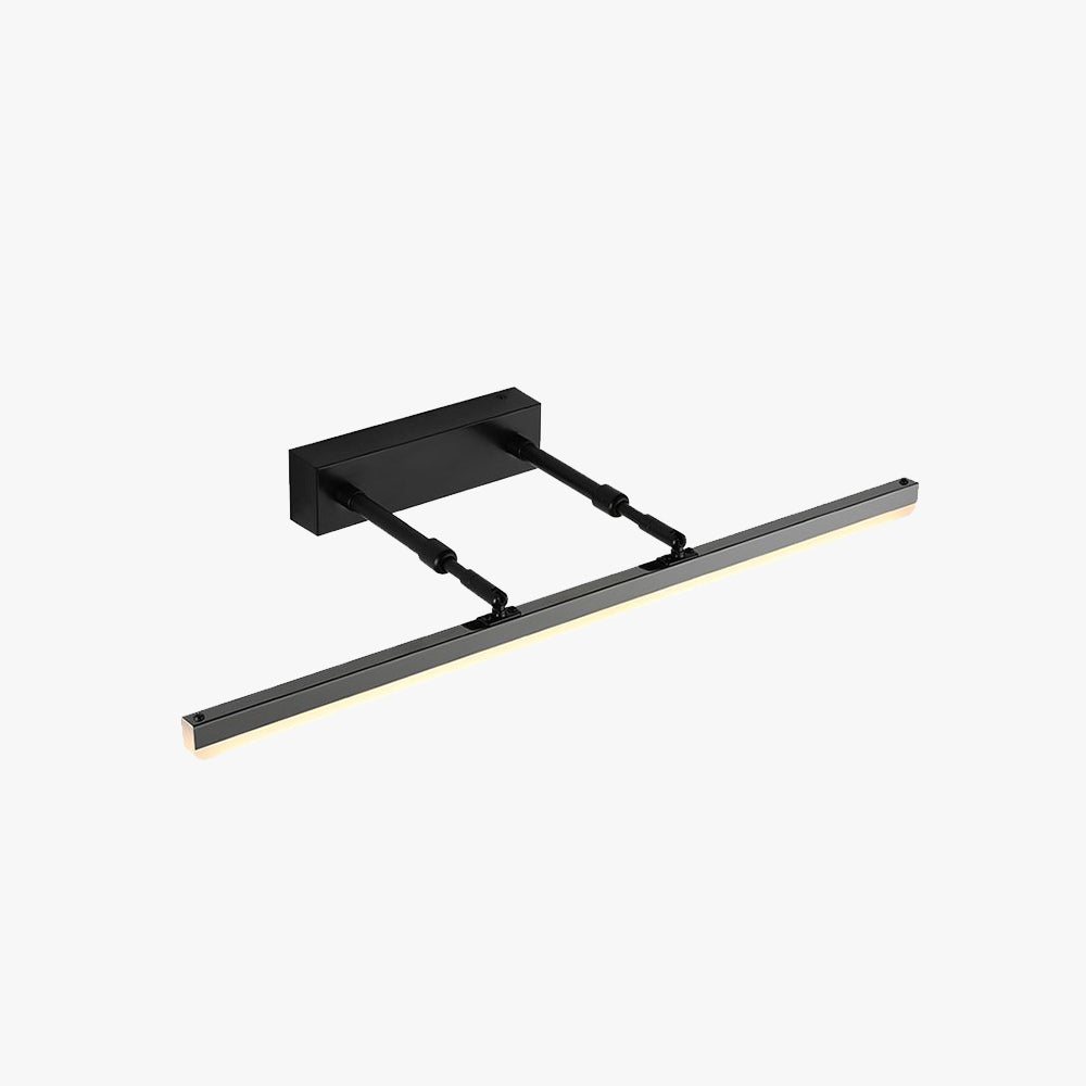 Edge Modern Linear Metal&Acrylic Wall Lamp, Black/White/Chrome