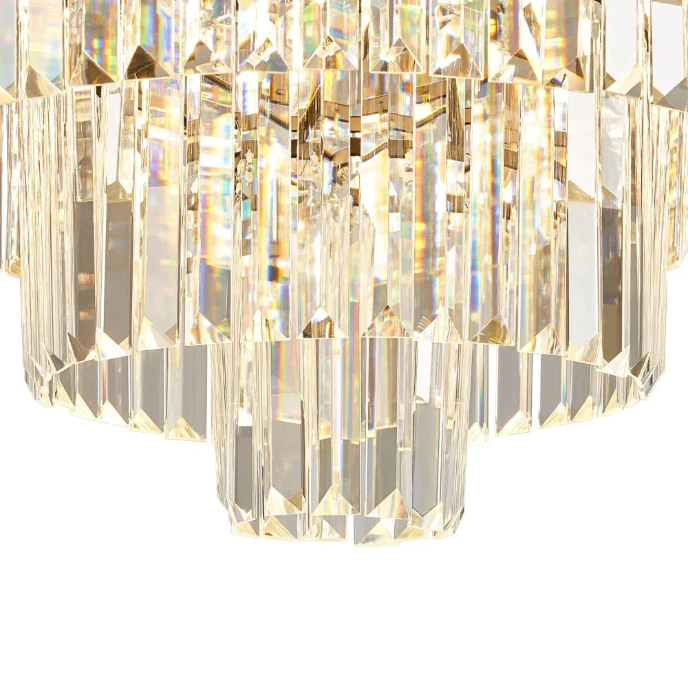 Marilyn Modern LED Decorative Luxury Pendant Light Crystal Metal Ring Bedroom Living Room