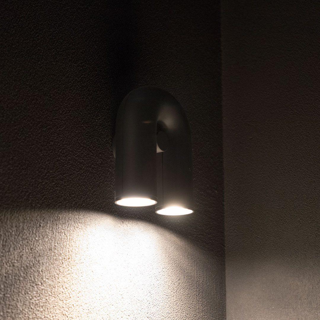 Felix Wall Lamp U-shaped Design LED Metal, Black/Blue/Gray/Red, Bedroom