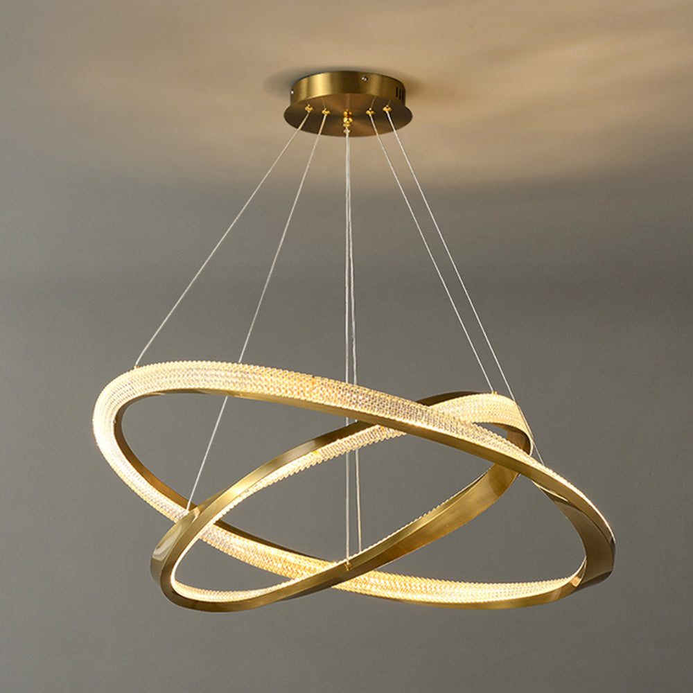 Arisha Minimalist Ring Spiral Shape Metal Pendant Light