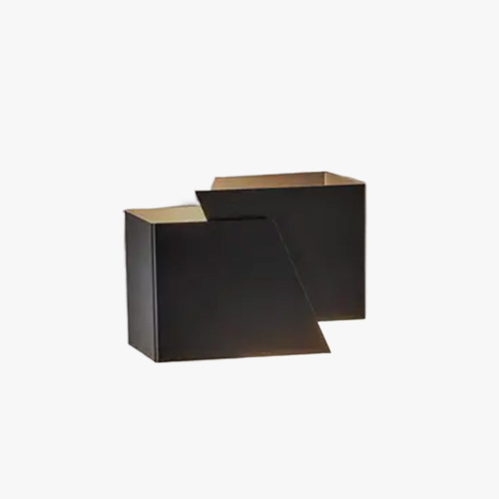 Orr Modern Geometric Metal Wall Light, Black, Bedroom