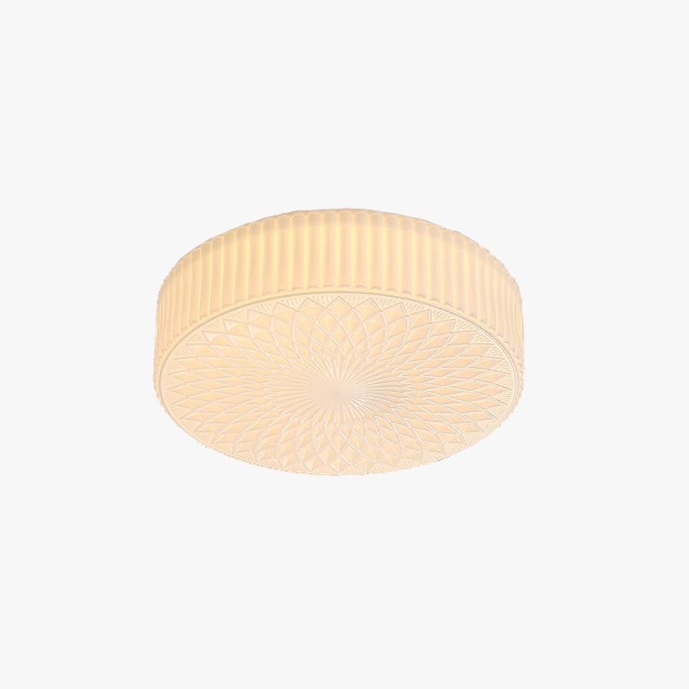 Hailie Modern Cream LED Flush Mount Ceiling Light Glass Study Bedrooms