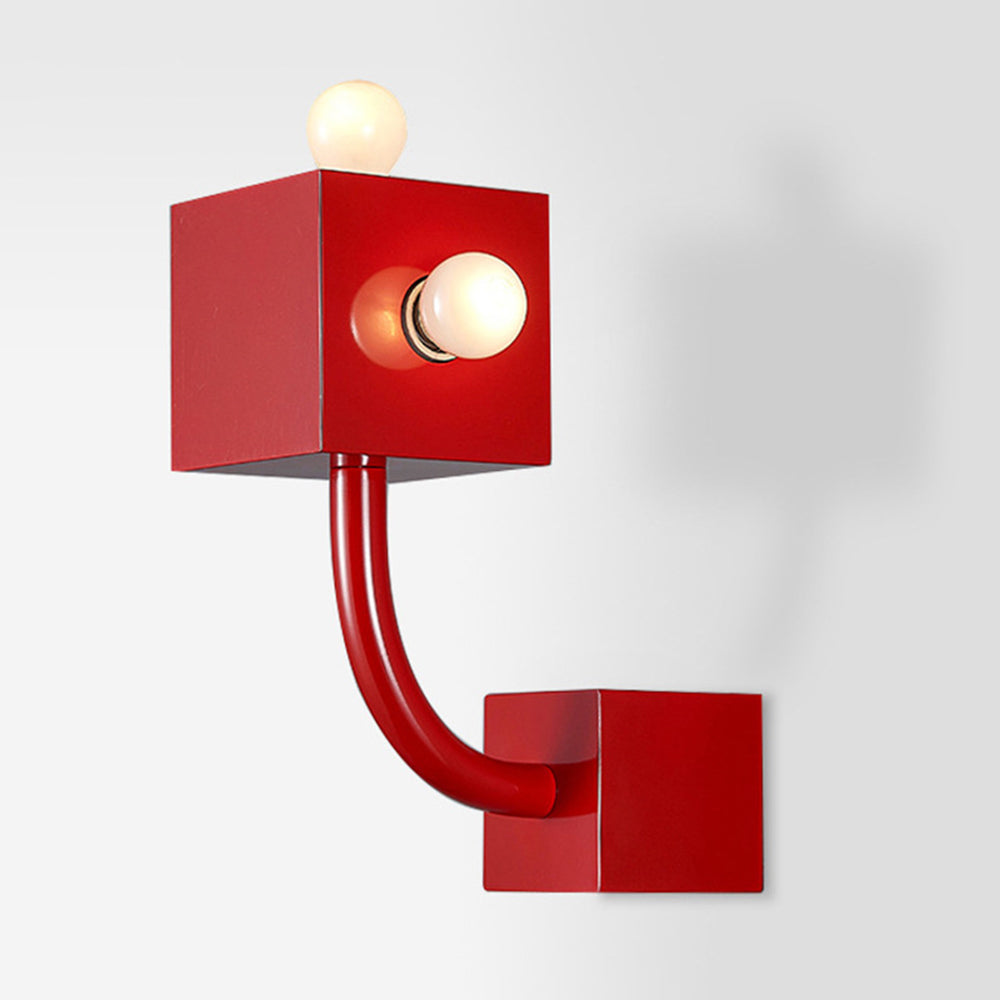 Fateh Modern Industrial LED Wall Lamp Red Living Room Bedroom