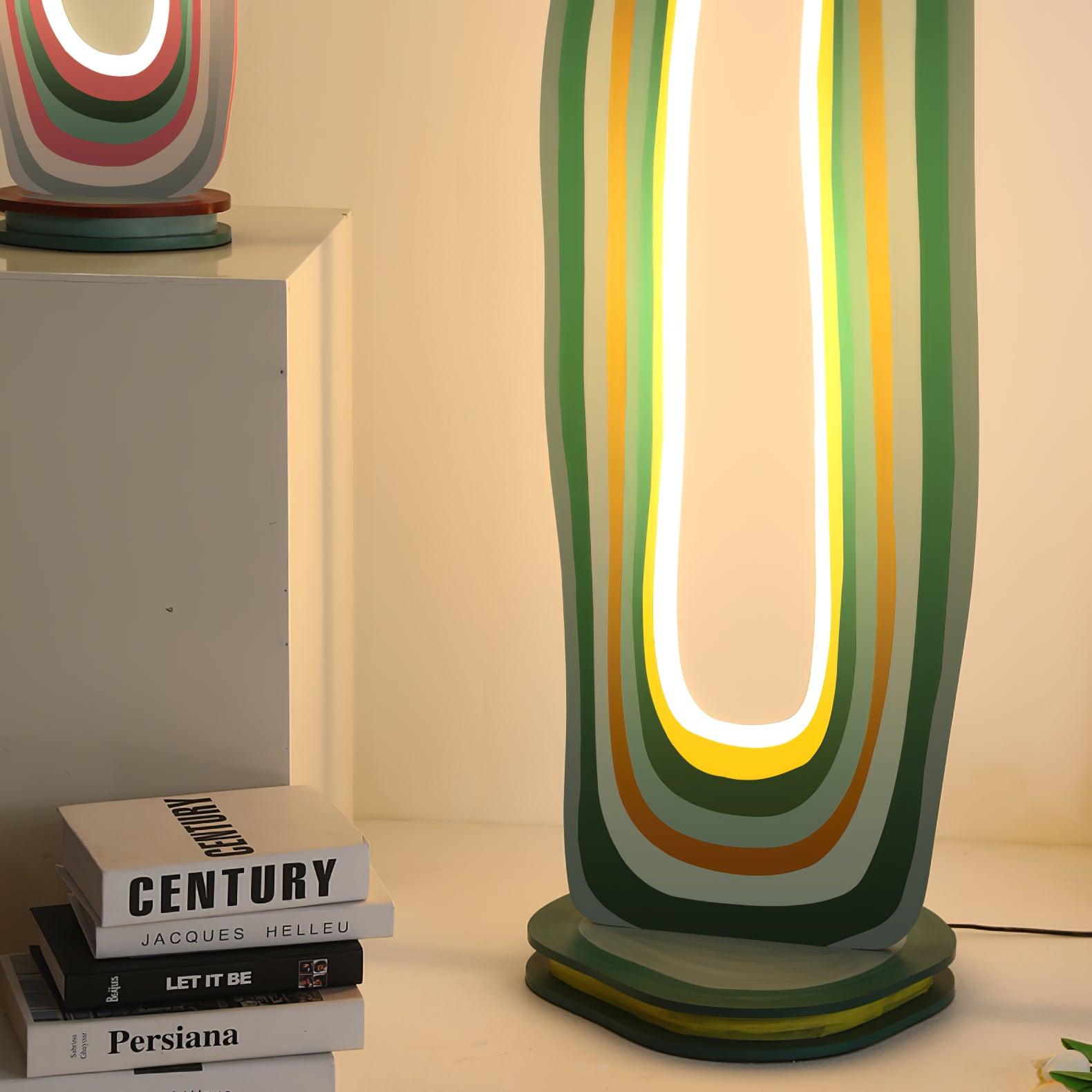 Salgado Floor Lamp Postmodern/Artistic, Acrylic, Multicolor, Bedroom