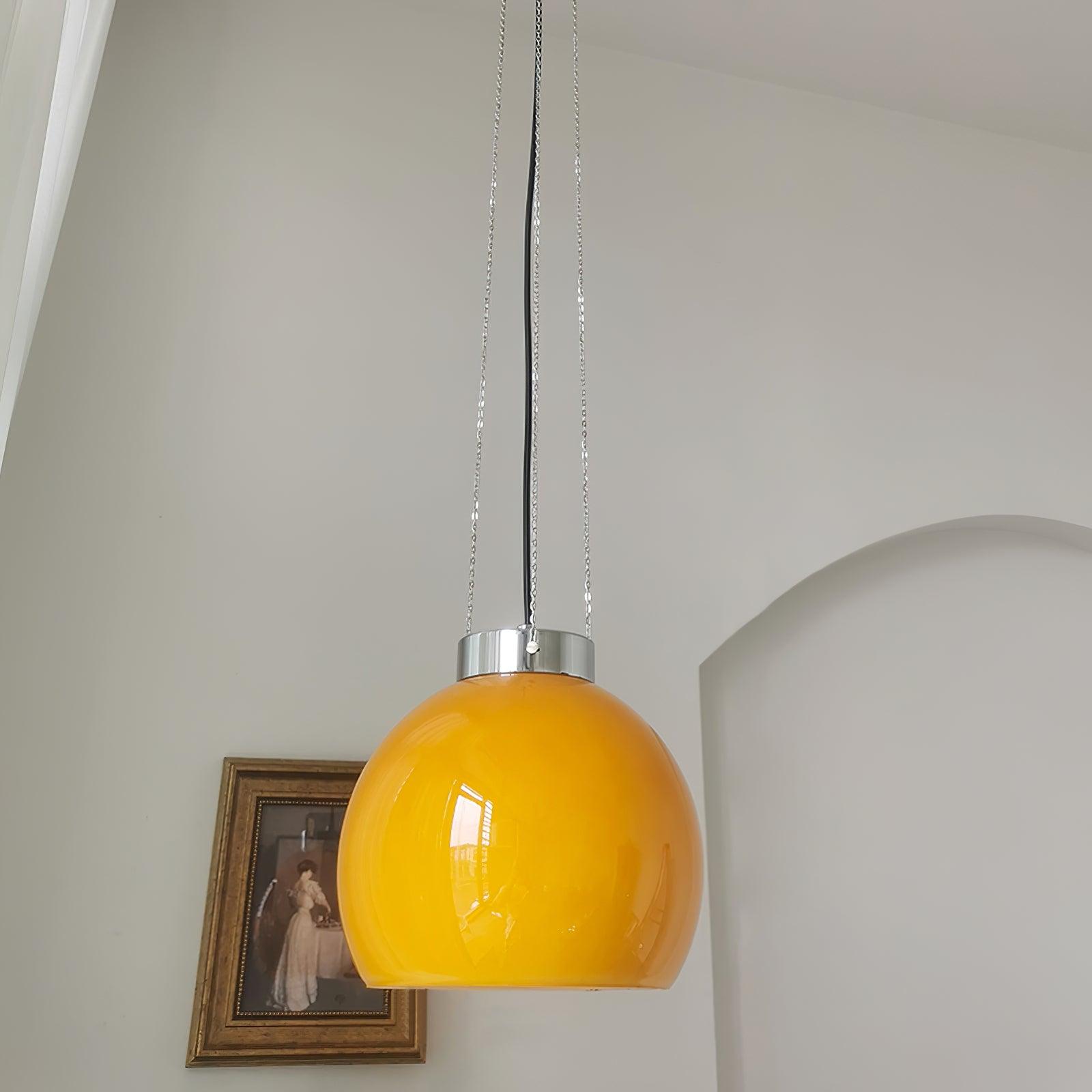 Hailie Ball Pendant Light Metal & Glass 9.8"