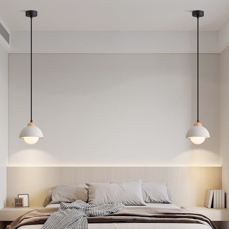 Ozawa Minimalism LED Modern Pendant Light Cement White Bedroom/Bedside/Kitchen Island/Living Room