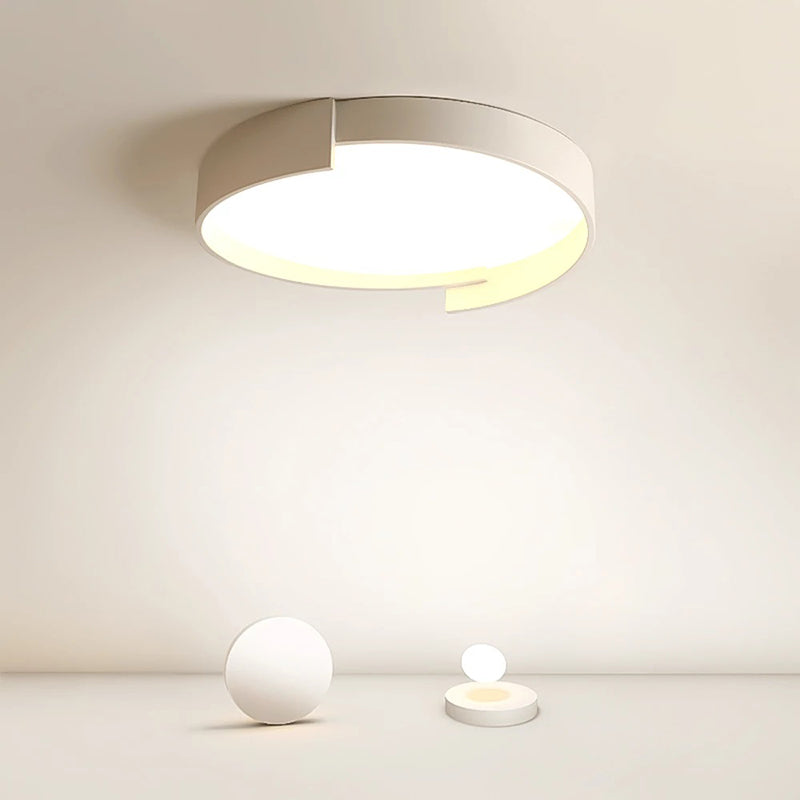 Quinn Modern Round Flush Mount Ceiling Light LED Double Layer