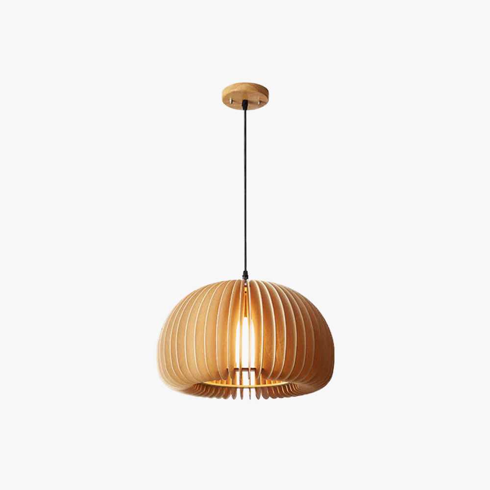 Ozawa Pumpkin Pendant Light, Wood
