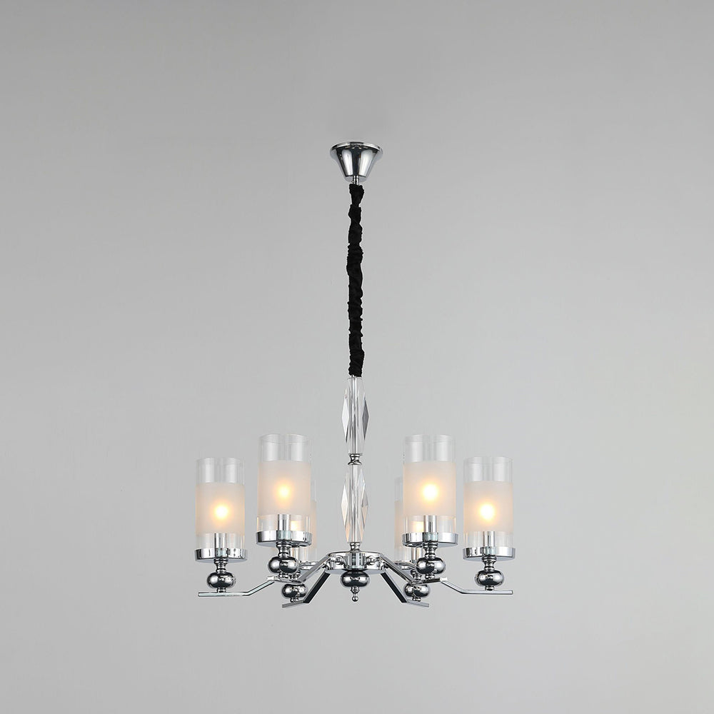 Alessio Retro Metal Glass Chandelier Wall Lamp Living Room