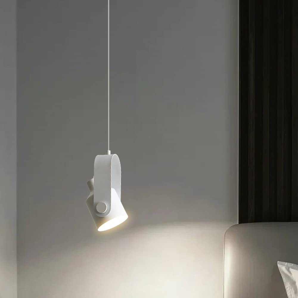 Morandi Modern Metal LED Pendant Light  White Orange Black Bedroom