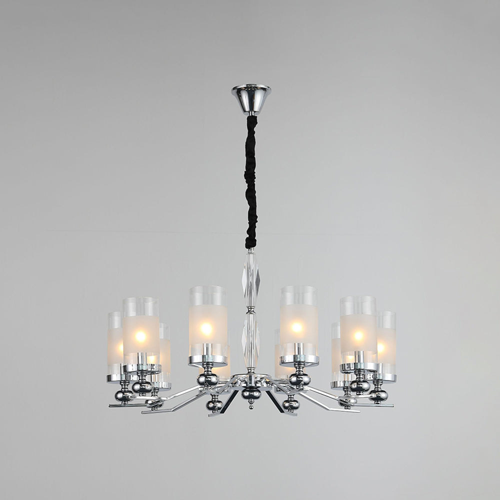 Alessio Retro Metal Glass Chandelier Wall Lamp Living Room