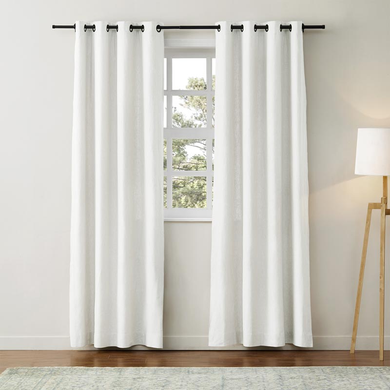 Aira Classic Linen Cotton Curtain Grommet