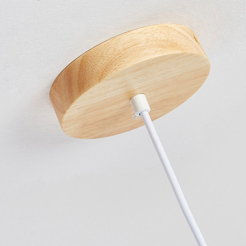Ozawa Cylindrical Wood Pendant Light for Bedroom Kitchen Island