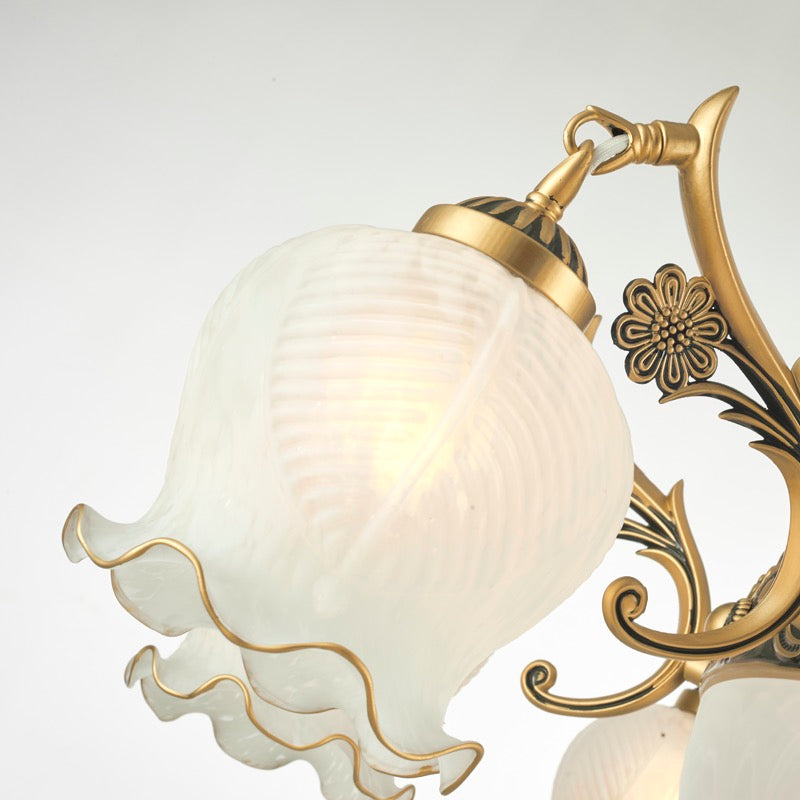 Félicie Vintage Flower shape Metal&Glass Modern Wall Lamp Bronze