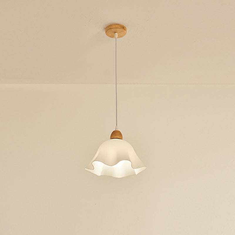 Ozawa Minimalist Flower Acrylic Wood Pendant Light