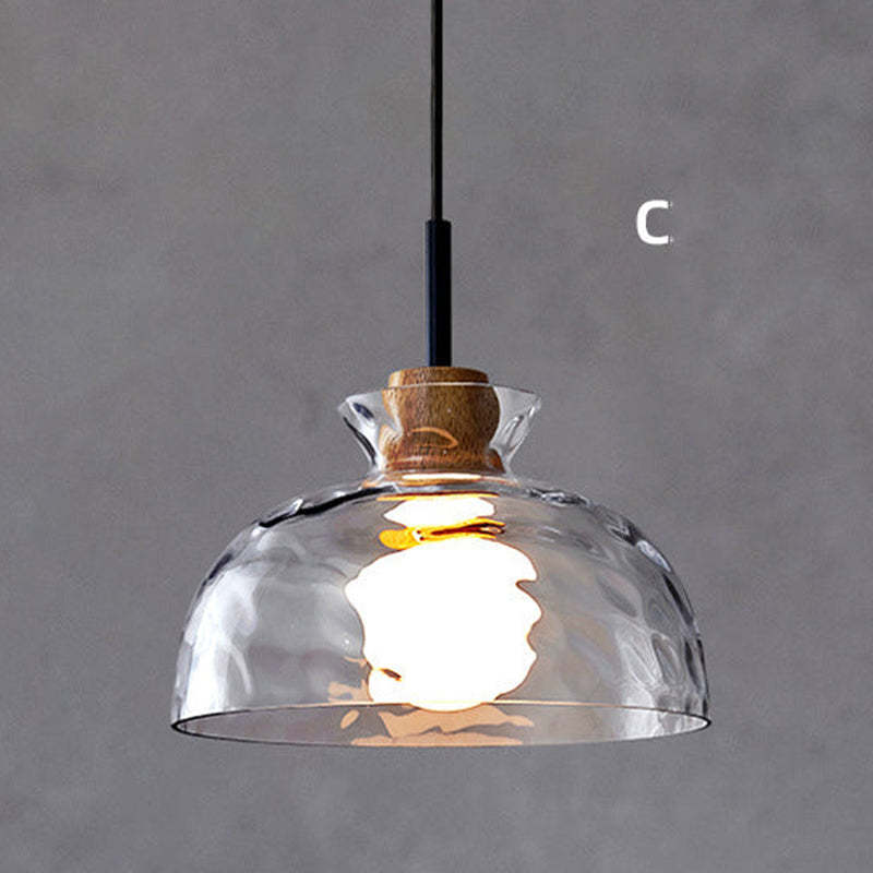 Levy Minimalist Geometric Glass Pendant Light, Dining Room