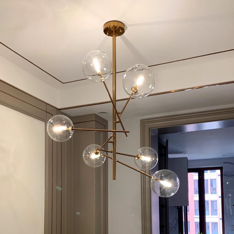 Valentina Bubble Branch Glass/Metal Chandelier, Kitchen/Dining Room