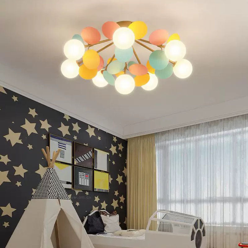 Jevon Modern Bubble Cluster Ceiling Light Colorful